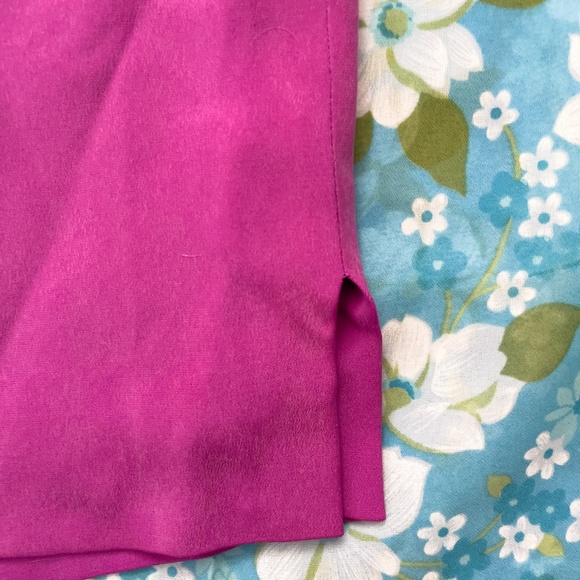 90s Magenta Silk Crepe Satin Mini Skirt - Picture 6 of 11